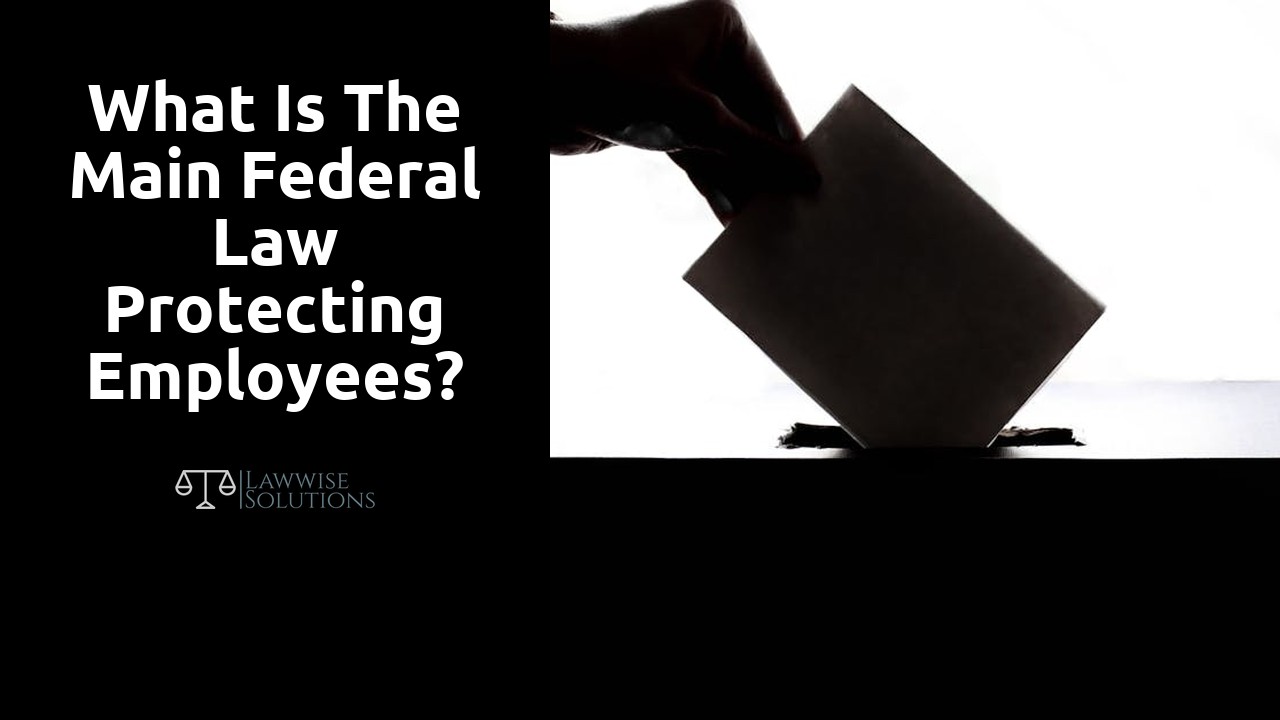 What is the main federal law protecting employees?