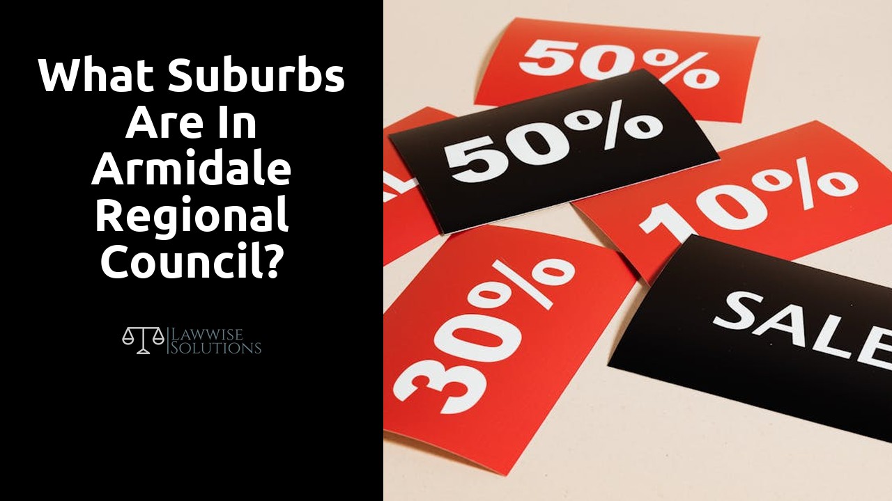 What suburbs are in Armidale Regional Council?